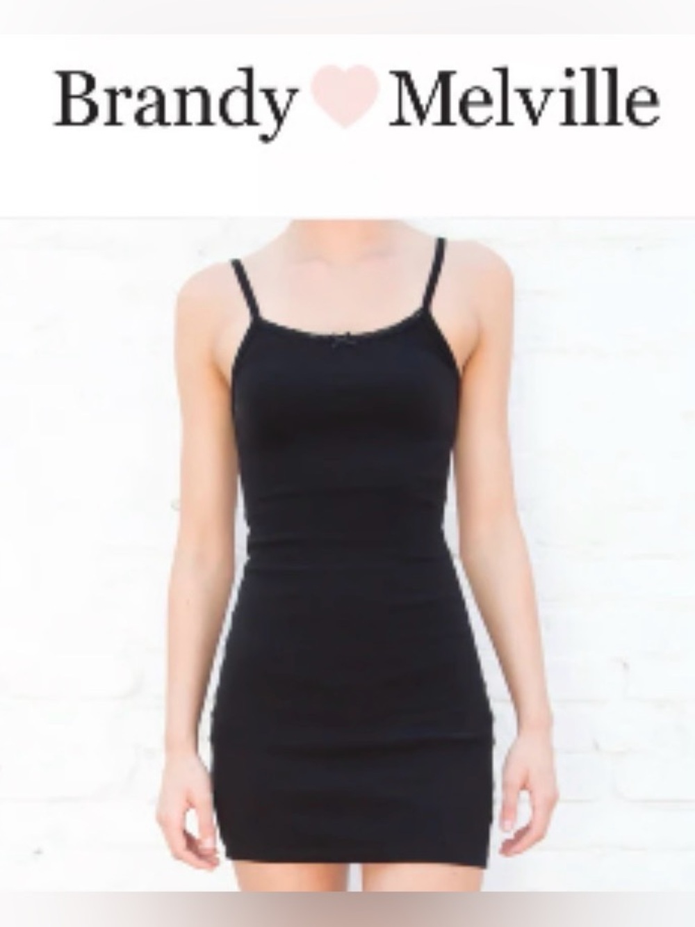 Brandy Melville Black Belle Lace Mini Dress, OS